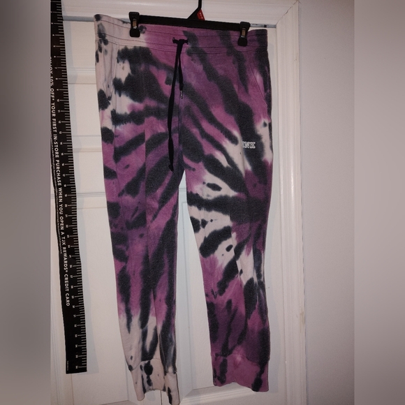 Newly Listed Mint Victoria's Secret Pink Tye Die Joggers Mint - Picture 4 of 12